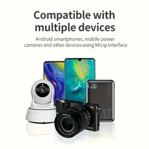 393-Inch Versatile USB Type-C and Micro-USB Cable Set, Durable, Multiple Lengths, Phone Charging, Camera Connection, Computer Data Transfer
