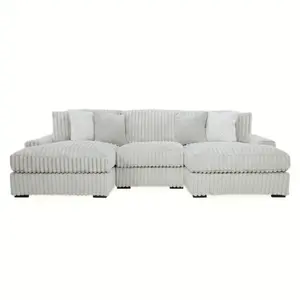 Stupendous 3-Piece Sectional with Double Chaise