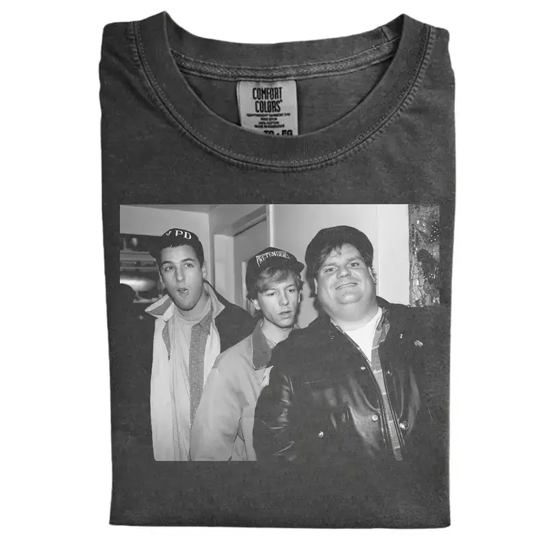 Comfort Colors Chriss Farley David Spade Adam Sandler T-shirt, Vintage Comedy Movie Graphic Tee, 90s Vintage Shirt, Meme Graphic Tee, Gift For Boyfriend Menswear Top Streetwear, Gift For Men Women, Trending T-shirt