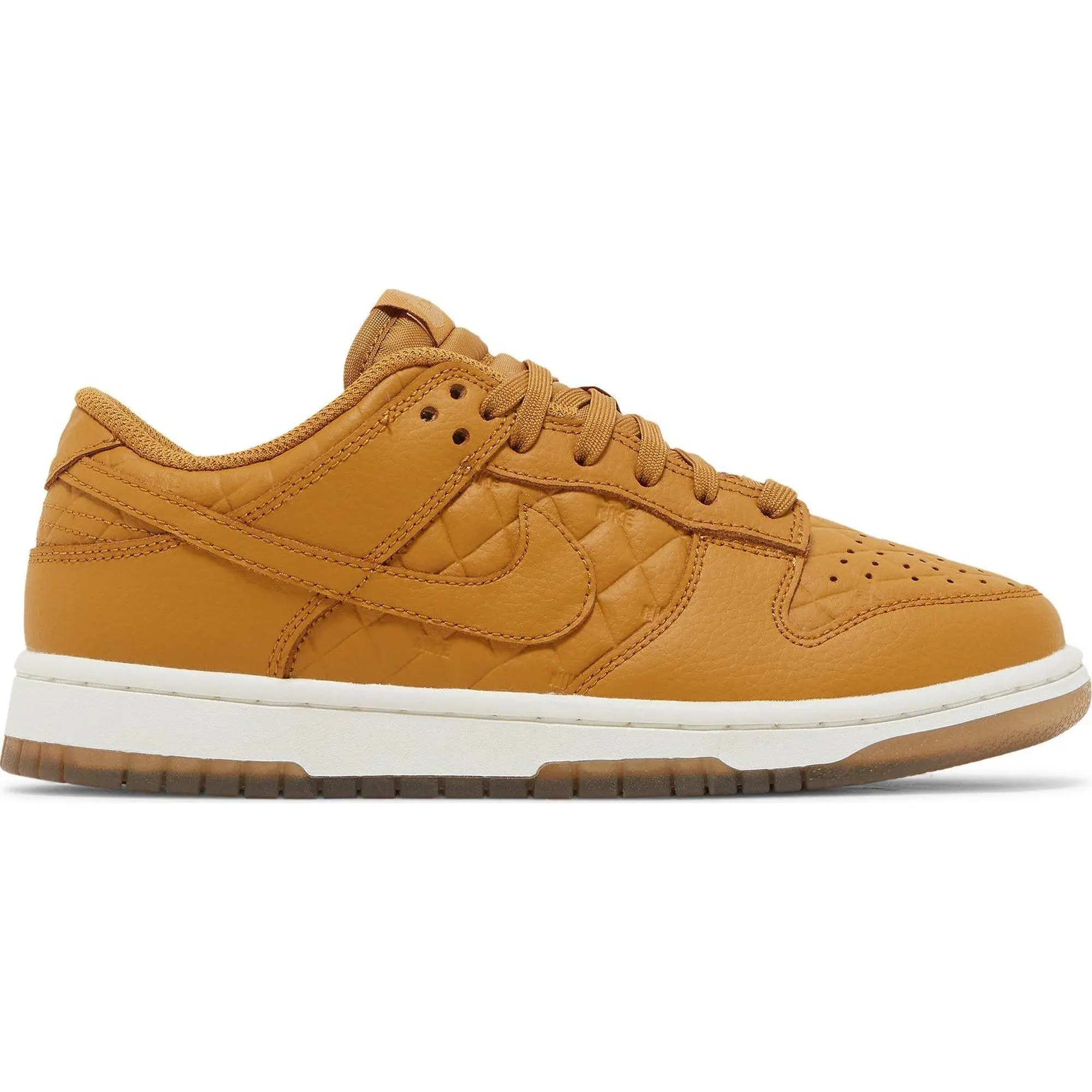 [DX3374-700] Womens Nike DUNK LOW 'Quilted Wheat'