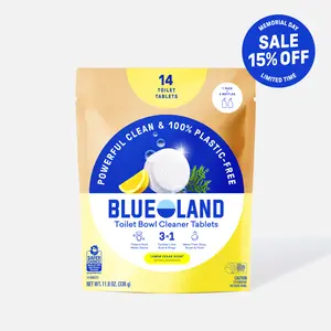 Blueland Toilet Bowl Cleaner Tablet Refills, Eco-Friendly 100% Plastic-Free Plant-Based Cleaning Power, Septic-Safe, Scented
