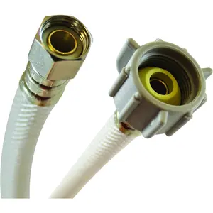 Toilet Connector, Reinforced Vinyl - 3/8 Female Compression Thread x 7/8 Female Ballcock Thread, 9-Inch Length