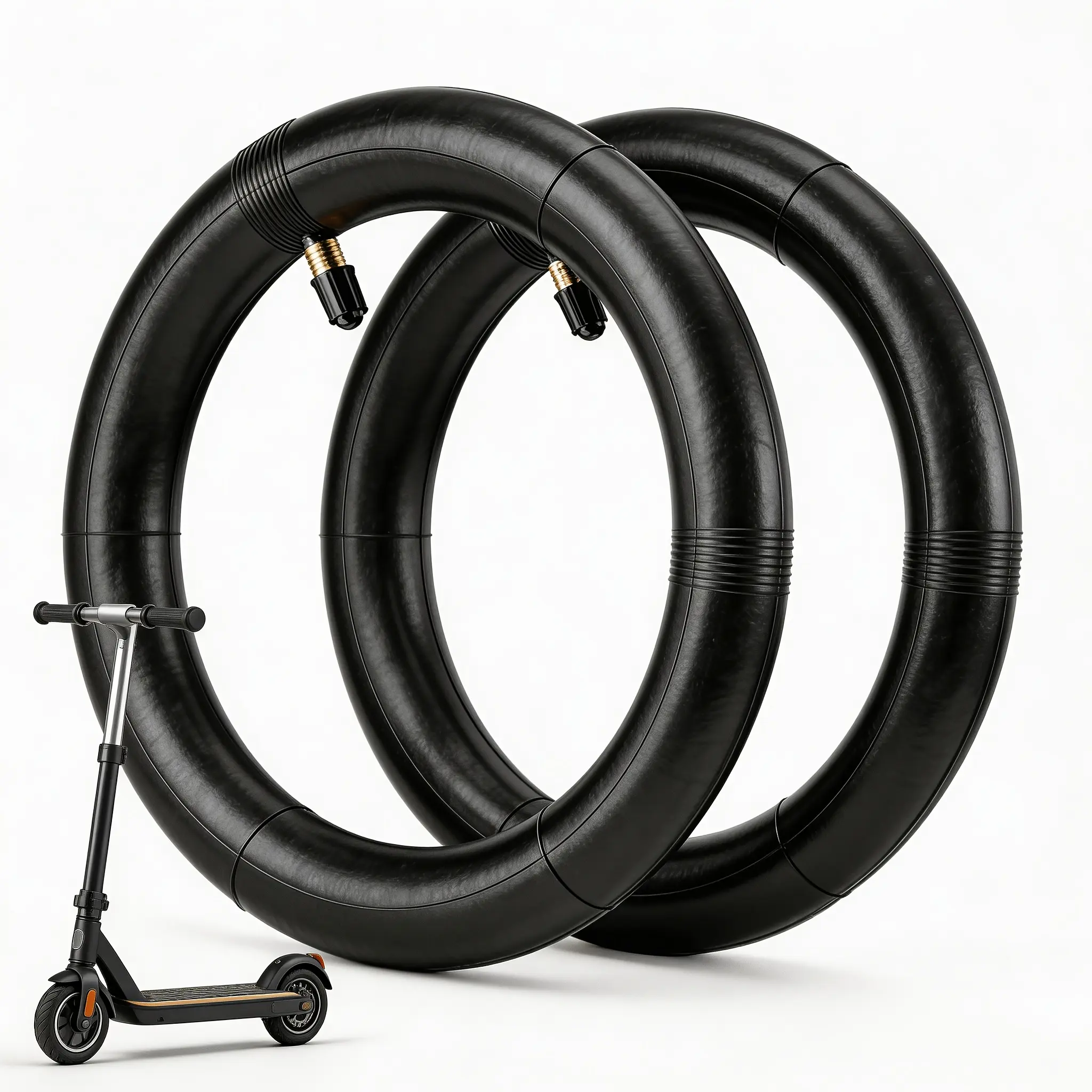 Pack of 2 Thickened Inner Tubes 10x2.5 (60/70-6.5) | Replacement Parts for Ninebot G30 Max/G30/G30D/G30LP Electric Scooters