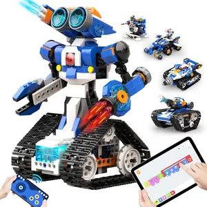 Apitor STEM Robot Toy 6-in-1 Robot Building Kit, suitable for boys aged 8-12, APP remote control STEM coding toy, educational robot gift, suitable for children aged 6-15. Birthday gifts, parent-child activities