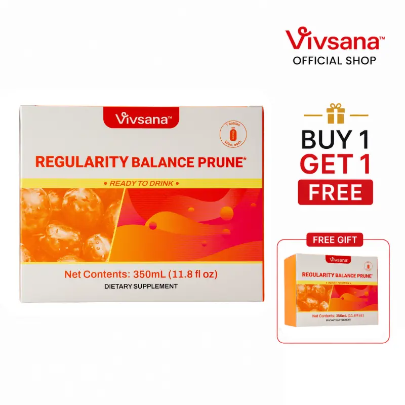 Vivsana Regularity Balance Prune 4-in-1 Gut Reset with Plant Ferment & Prebiotics Gentle Cleansing & Digestion Support Mother's Day gift