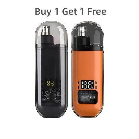 【Buy 1 Get 1 Free】Painless Waterproof Electric Nose & Ear Hair Trimmer with LED Display - Professional Facial & Eyebrow Trimmer for Men, High-Capacity, Easy-to-Clean, Travel-Friendly, Abs Daily Care Gift, Box