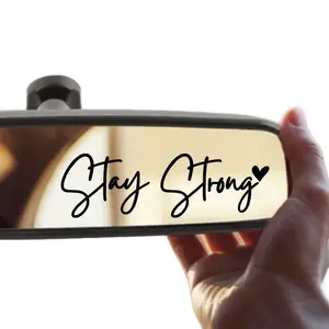 Stay Strong Decal/Sticker - Mirror -for Car Truck SUV Home Door - 2 Piece Set