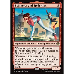 Spinneret and Spiderling (94) - [Foil] Marvel's Spider-Man (SPM)