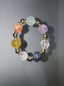 seven charka crystal bracelet 18mm beads