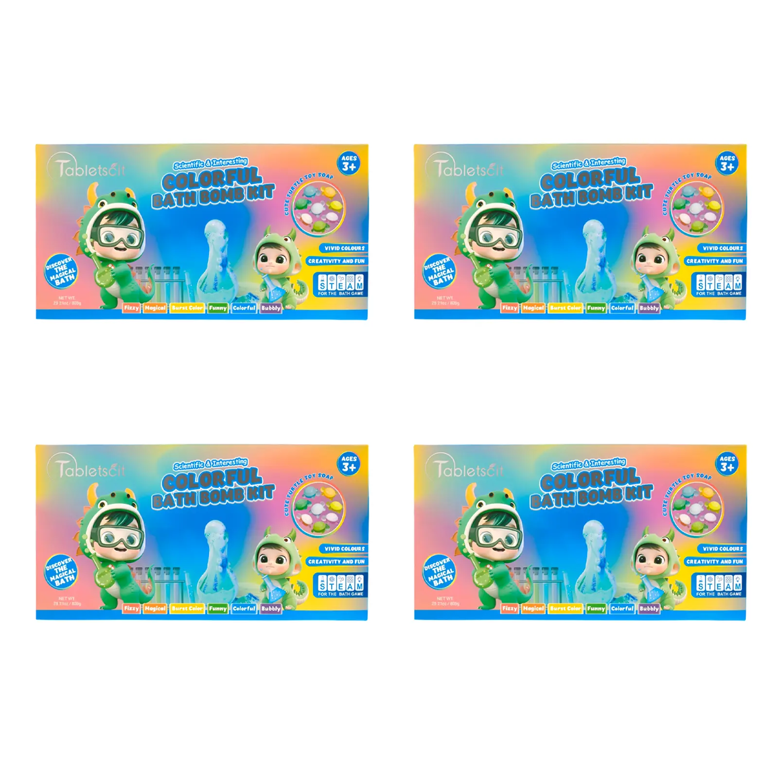 4 Boxes Ultimate Stock-Up Deal (32 Bottles + 32 Surprise Turtle Soaps)