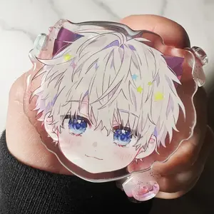 Chibi Kitty Love and Deepspace Cat Caretaker Magnetic Adhesive Phone Grip Holder Stand Xavier Sylus Zayne Rafayel, Gift for Fans