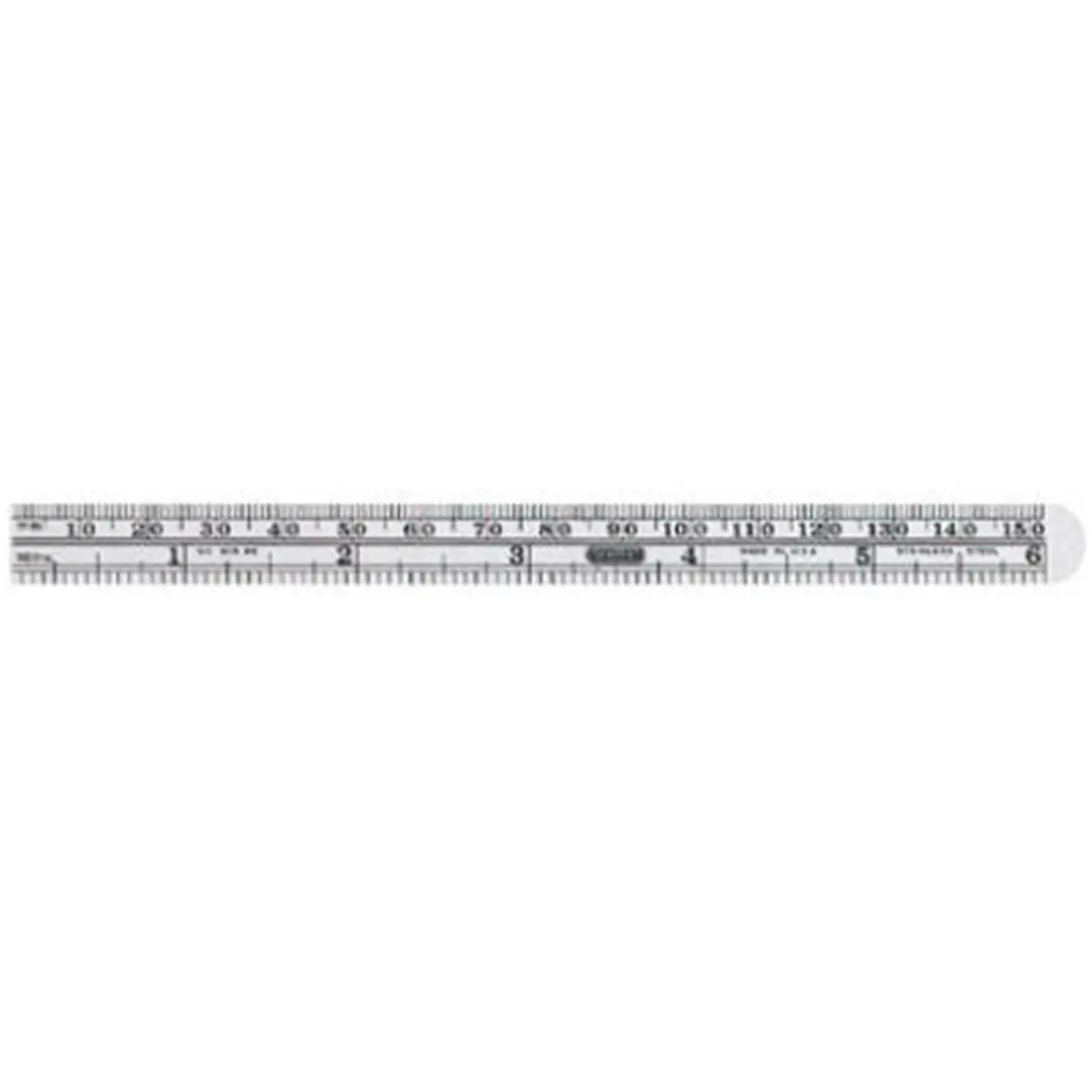 212 MAIN 6 in. Flexible Stainless Steel Rule, Dual-Scale Office Measuring Ruler for Home Office Use