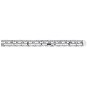 212 MAIN 6 in. Flexible Stainless Steel Rule, Dual-Scale Office Measuring Ruler for Home Office Use