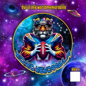 Mid-Mo Memorabilia Full-size Helmet - Out of This World Collectible BOH # Football Theme Design