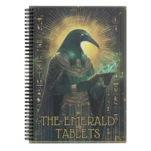 Emerald Tablets Study Note Taking Notebook & Ancient Wisdom Log - 73-Page Esoteric Shadow Work Journal for Alchemy, Hermetic Teachings & Spiritual Exploration, Guided Occult Diary for Seekers & Mystics
