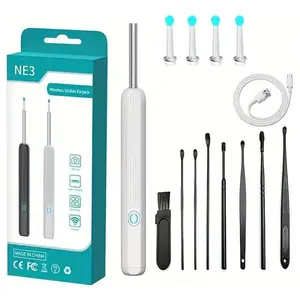 Ear Wax Removal Tool, 1 Set Ear Cleaning Tool with Camera, Ear Cleaning Tool Set, Personal Care Appliances for iOS & Android