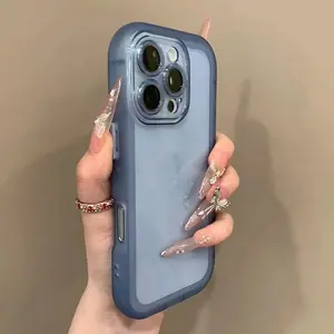 Matte Soft Silicone Transparent Shockproof Phone Cases For iPhone 17 Air 11 12 13 14 15 16 Pro Max Plus Clear Bumper Back Cover Protection Protective