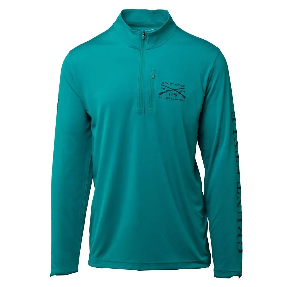 Overwatch 1/4 Zip - Aqua