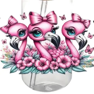 Pink flamingos wrap- cup sold separately