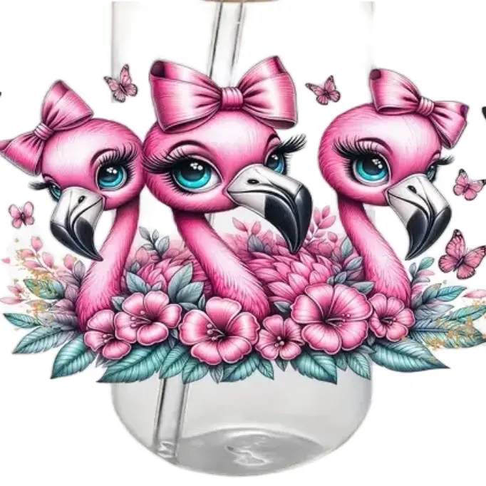 Pink flamingos wrap- cup sold separately Pink flamingos wrap- cup sold separately