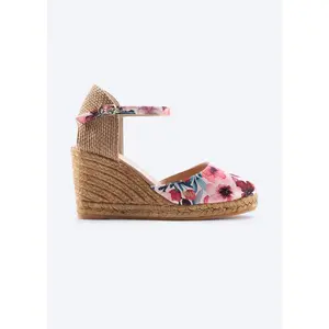 Satuna Premium Fabrics Canvas Espadrille Wedges