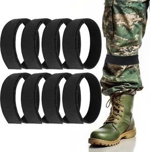 8Pcs Military Boot Blousing Straps - Ankle Hook and Loop, Boot Bands for Fishing, Hunting, Hiking, Cycling, Gardening, Uniform Gjinxi 587173_1