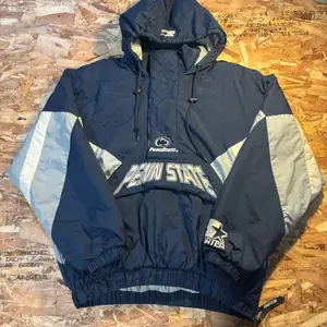 Vintage ‘90s Starter Penn State Quarter Zip Puffer Jacket Mens Large Width 23” Length 27”