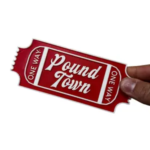 Funny Valentines Gift one way ticket to pound town Ticket Stub 2 pack or 4 pack