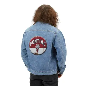 Pontiac logo Denim Jacket | Vintage Petrol Patch