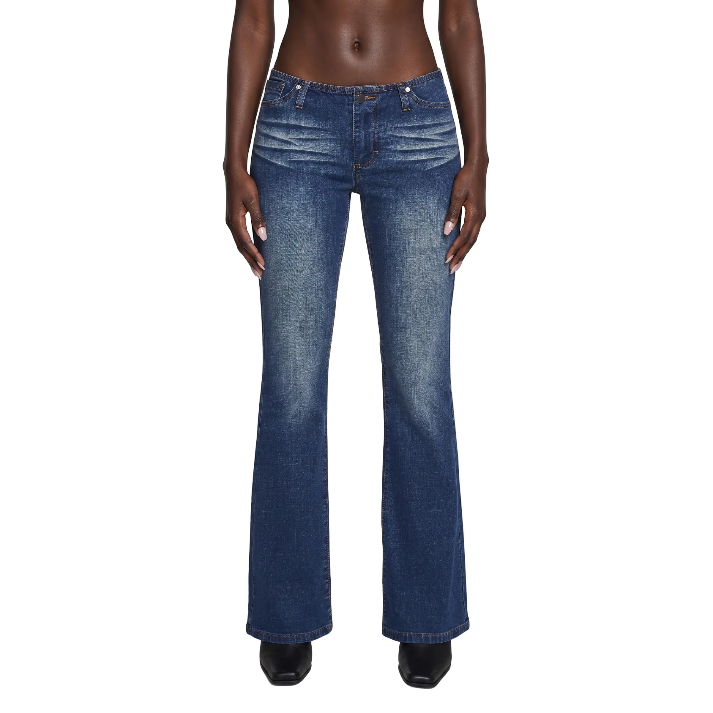 Elle Low Rise Jeans - Light Blue