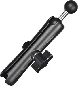 1" Double Socket Arm with Dual Ball Adapter, Aluminum Alloy Extension Arm for RAM B Size, Fits Motorcycle Phone Mount, Tablet Holder, GPS, Fish Finder, Boat,Car,UTV