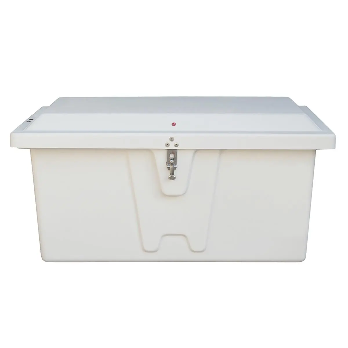 212 MAIN Heavy-Duty Fiberglass & Stainless Steel Smooth Finish Tool Organiser - Low-Profile Dock Box with Controlled Close Gas Shocks, Lock Latch, 40x19x20 in