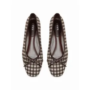 Cider BOWKNOT GINGHAM MARY JANES