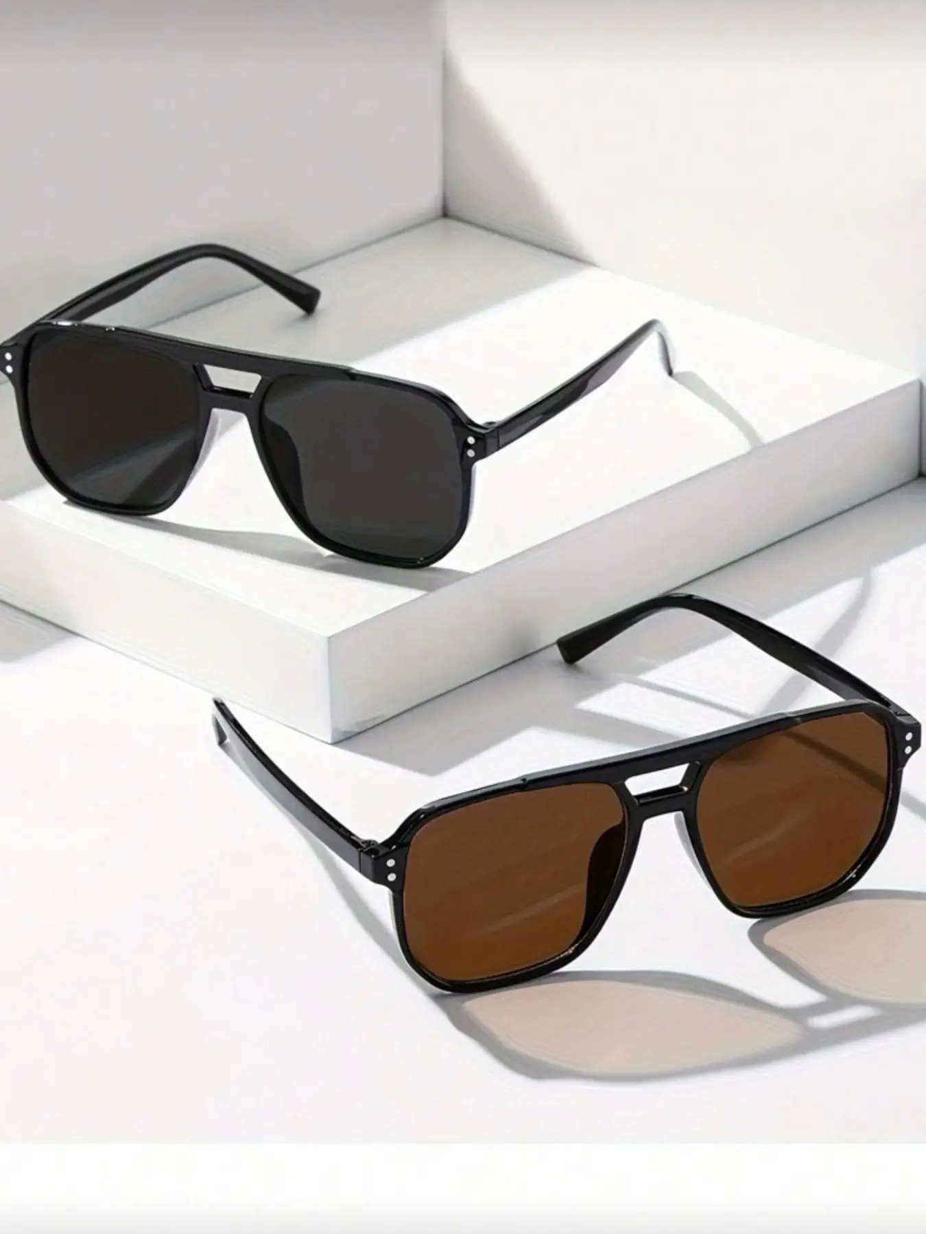 Fashion Oval Frame Eyeglasses for Teens, Outdoor Travel & Beach Wear, Perfect Gift Choice, 2 Pairs, Stylish and Comfortable