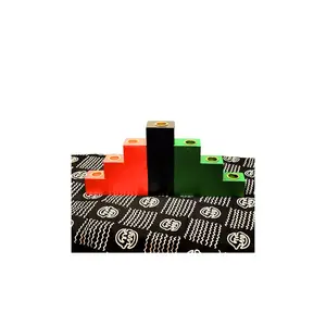 Red, Black, and Green Hand Painted Kwanzaa Kinara
