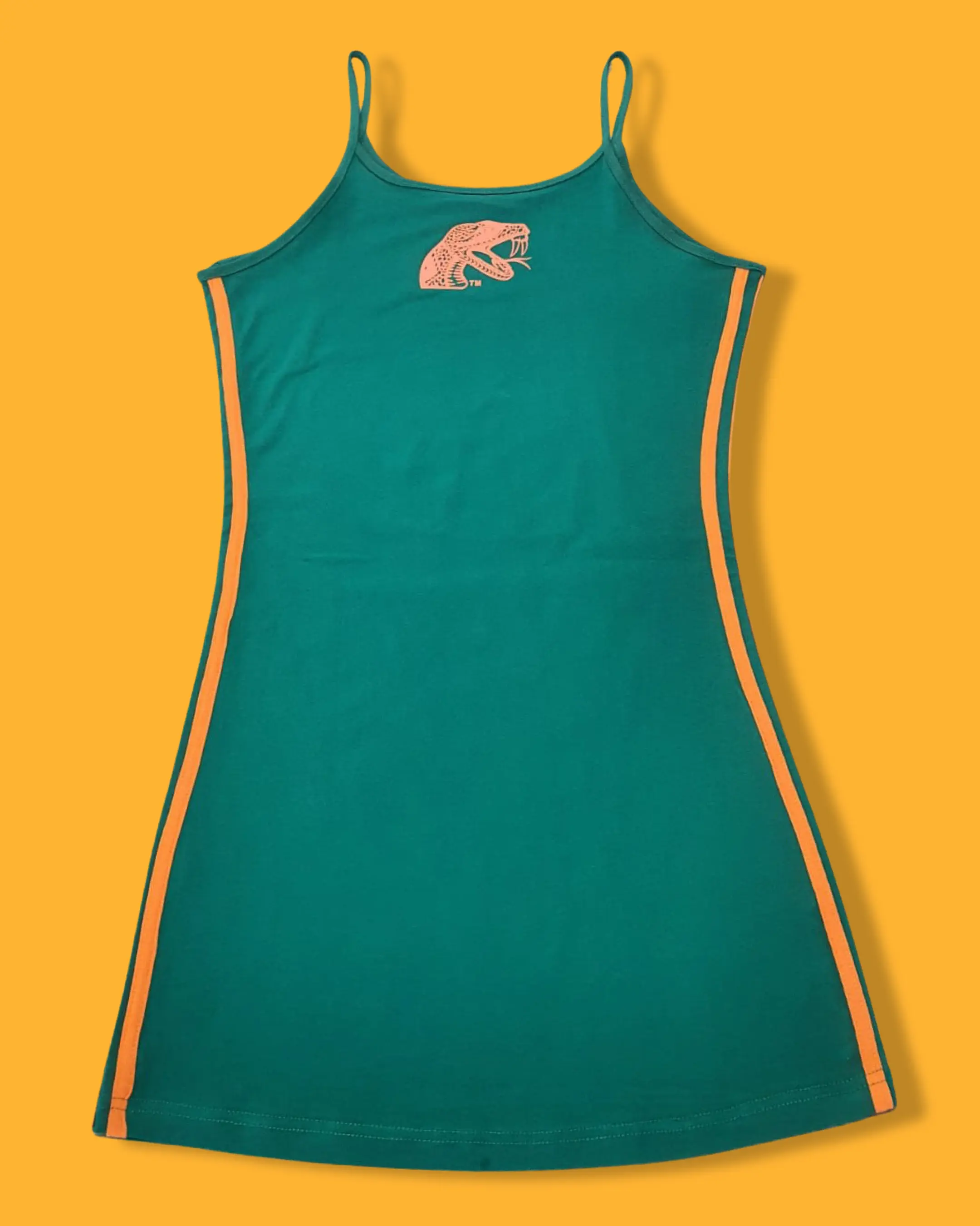 FAMU Green Spaghetti Strap Dress