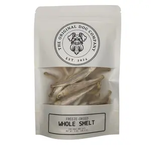 Freeze-Dried Whole Smelt for Dogs & Cats | Single_Ingredient Natural Fish Omega-3 Rich Fish Treat