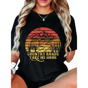 Vintage Retro Country Music Graphic T-Shirt for Men & Women, Soft Cotton Casual Tee for Music Lovers, Everyday Streetwear, Concerts, Travel & Relaxed Weekend Wear