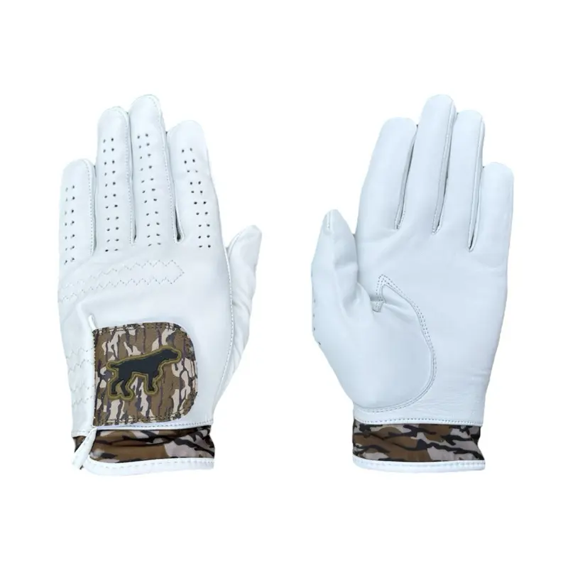 Dog Hunting Camo Golf Glove Men's Premium 100% AAA Cabretta Leather Comfortable Grip