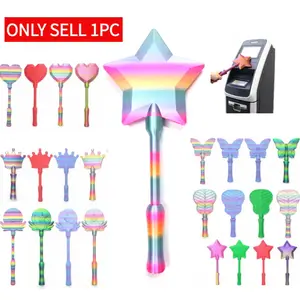 3D Printed Credit Card Wand Holder, Magic Fairy Pay Wand Card Holder, Tap to Pay Wand Fairy Wand Credit Card Holder, The Fairy Pay Debit Card Wand, Star Magic Wand for Easy Checkout Easter Gifts,Fantasy Cosplay Prop & Credit Card Wand Fun Gift for Magic