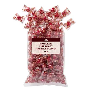 Nuclear Fire Blast Fireballs 2LB – Bulk Cinnamon Chewy Fireballs, Spicy Hot Treats, Party & Movie Night Snacks, Dulces de Fuego Nuclear, Classroom & Birthday Favorites