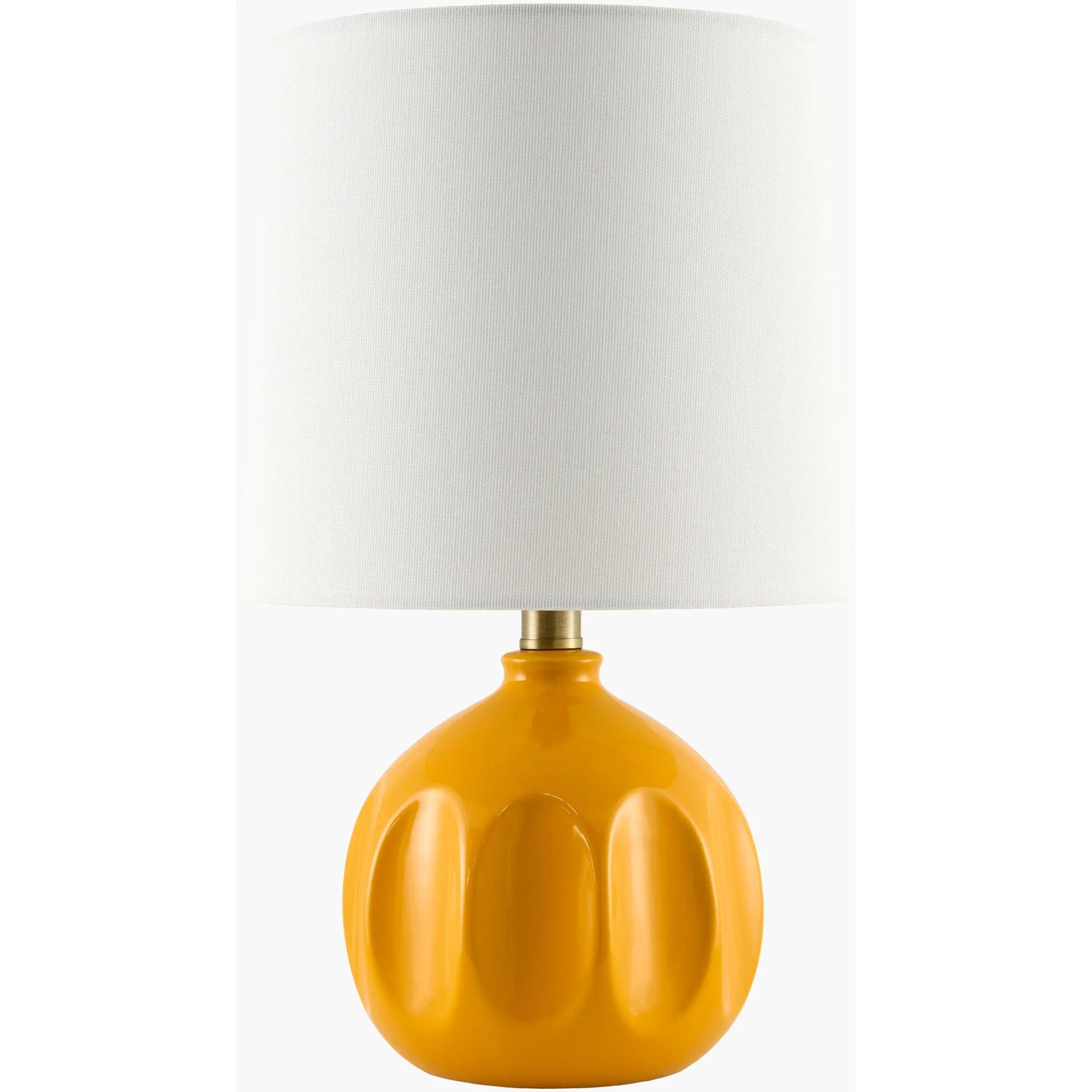 Soft Orange Modern Ambient Table Lamp with Global Details for Bedside, Console Tables, Decoration Lamp