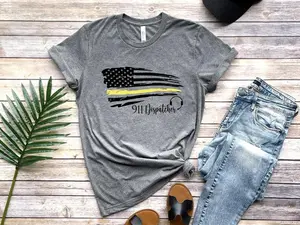 911 Dispatcher Shirt, Thin Yellow Shirt, Dispatcher Flag Shirt