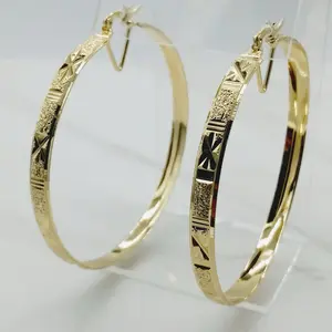 Gold Hoops Large Earring Large Gold Hoops Pantallas De oro Argollas de bano de oro Great Quality Brazilian Gold