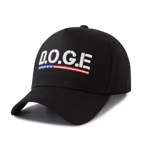 3D Embroidery DOGE Adjustable Baseball Cap, with minimalist American flag embroidery,Exclusive DOGE,Unisex