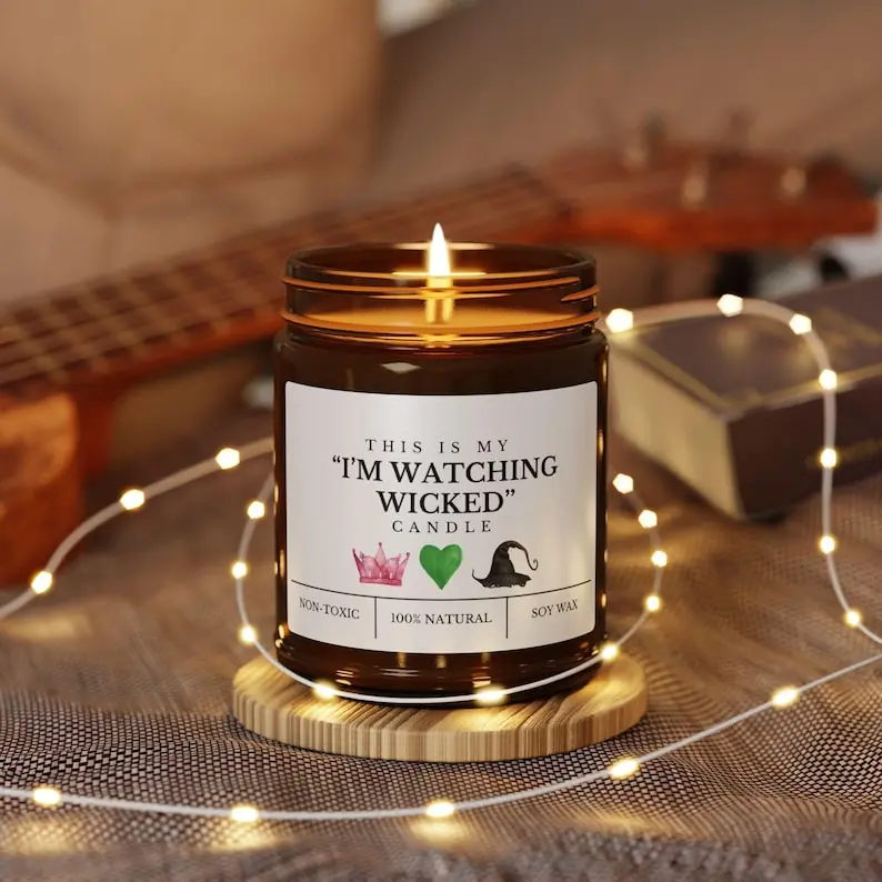 I'm Watching Wicked Candle - Wicked Merchandise, Gift for Her, Musical Changed For Good Custom Gift Theater Lover Gift