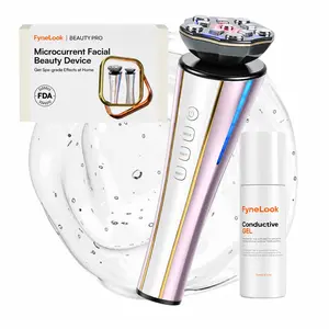 FyneLook Microcurrent All-in-One Facial Beauty Device, Device 4-in-1 Beauty Device with Massager Beauty Device for Face and Neck Skin Rejuvenation Lifting/ Tightening/ Infusing