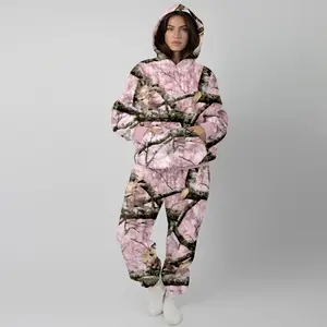 JOJOANS Airplane Mode Travel Hoodie For  Women Camo Maple Leaf Hoodie Printed Sweatpants Lounge Sets TikTokShopBlackFriday