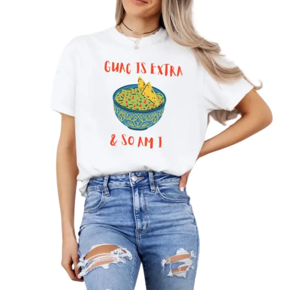Guac Is Extra and So Am I T-shirt – Funny Avocado Graphic Tee – Guacamole Lover Shirt – Chipotle-Inspired Trendy Foodie Top favorite  shirt