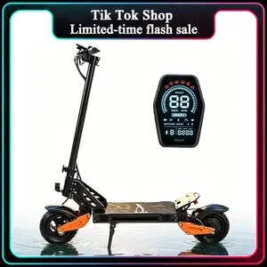 G67 Adult Electric Scooter, 31MPH Top Speed, 30Mile Max Range, 48V 15.6Ah Battery, 10" Off-Road Tires, Dual Suspension, Disc Brakes, E-ABS, IPX5 Waterproof, RGB Lights, LCD Display, Foldable, Ideal for City Commute & Trail